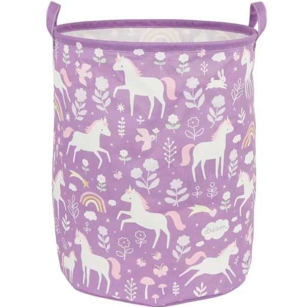 Bavlnený kôš na hračky/bielizeň – Sny jednorožca
