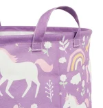 Bavlnený kôš na hračky/bielizeň – Sny jednorožca – Obrázok 5