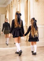 Zuppa bundička PEPLUM čierna – Obrázok 5