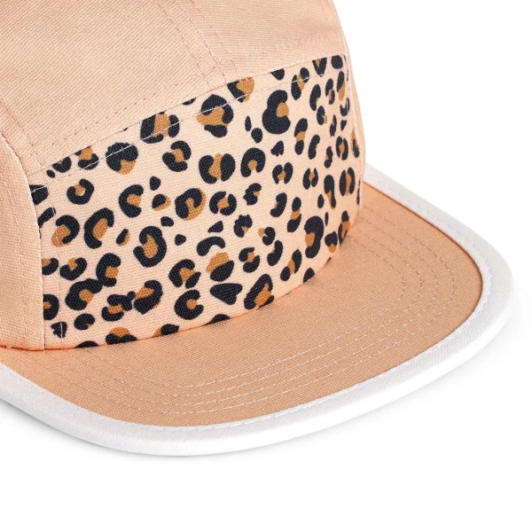 KiETLA Leopard šiltovka s UV ochranou - Apricot Leopard