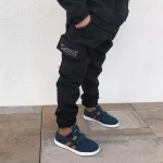 Detské softshellové nohavice - look up at the stars black