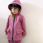 Detská softshell bunda - look up at the stars pink – Obrázok 3