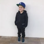 Detské softshellové nohavice - look up at the stars black – Obrázok 3