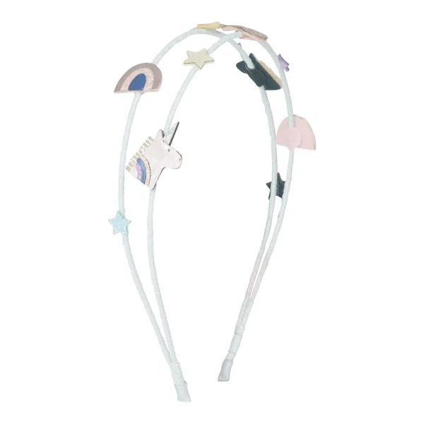 Dvojitá čelenka do vlasov – Celeste unicorn